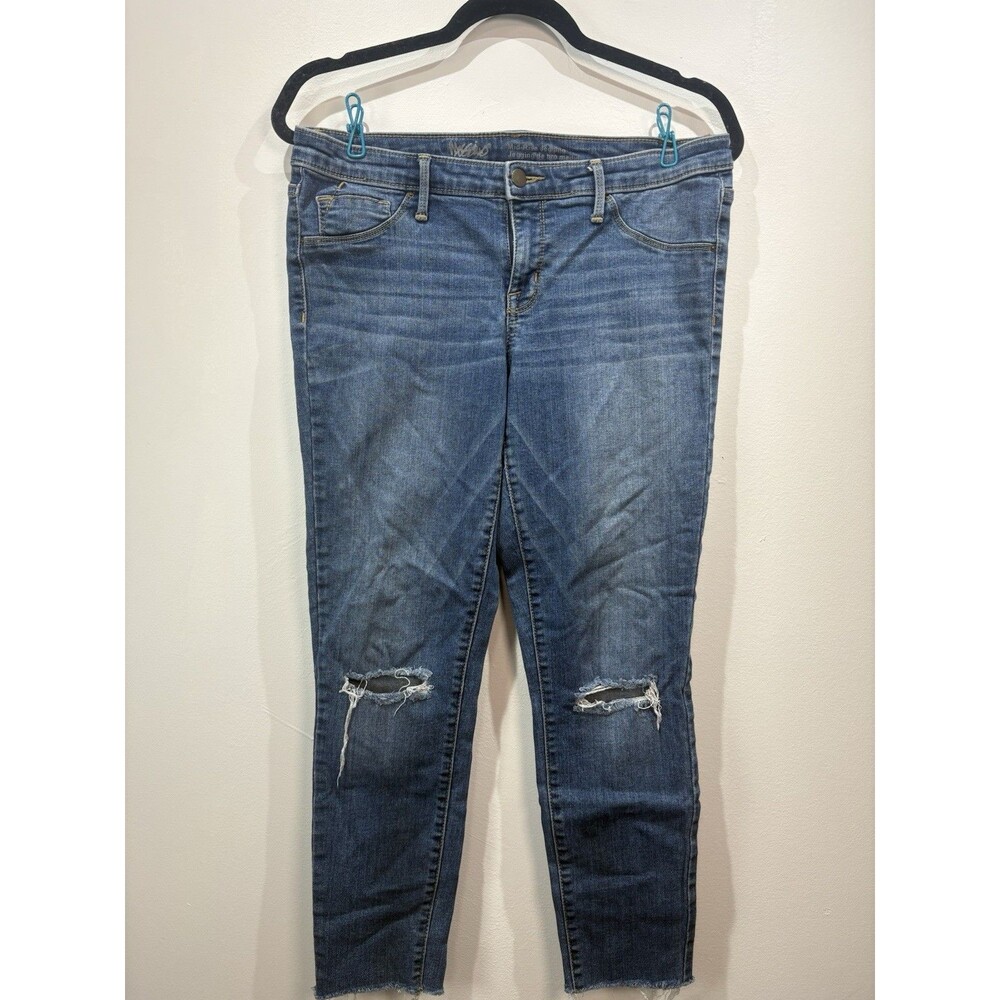 Mossimo Women’s Mid Rise Distressed Skinny Jeggings Size 10/30R